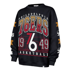 Philadelphia 76ers '47 Women's 2025/26 City Edition Go Big Oversized Sweatshirt Navy - NBA