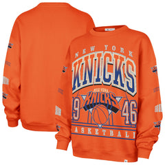 New York Knicks '47 Women's 2025/26 City Edition Go Big Oversized Sweatshirt Orange - NBA