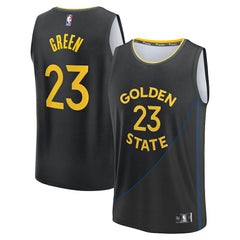 Draymond Green Golden State Warriors Fast Break Replica Player Jersey Statement Editi- Black - NBA