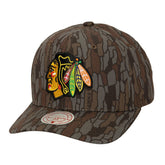 Chicago Blackhawks Mitchell & Ness Hidden Camo Pro Crown Adjustable Hat - Camo - NHL