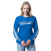 Dallas Mavericks G-III 4Her by Carl Banks Women's Advantage Tri-Blend Long Sleeve T-Shirt Blue - NBA
