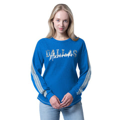 Dallas Mavericks G-III 4Her by Carl Banks Women's Advantage Tri-Blend Long Sleeve T-Shirt Blue - NBA