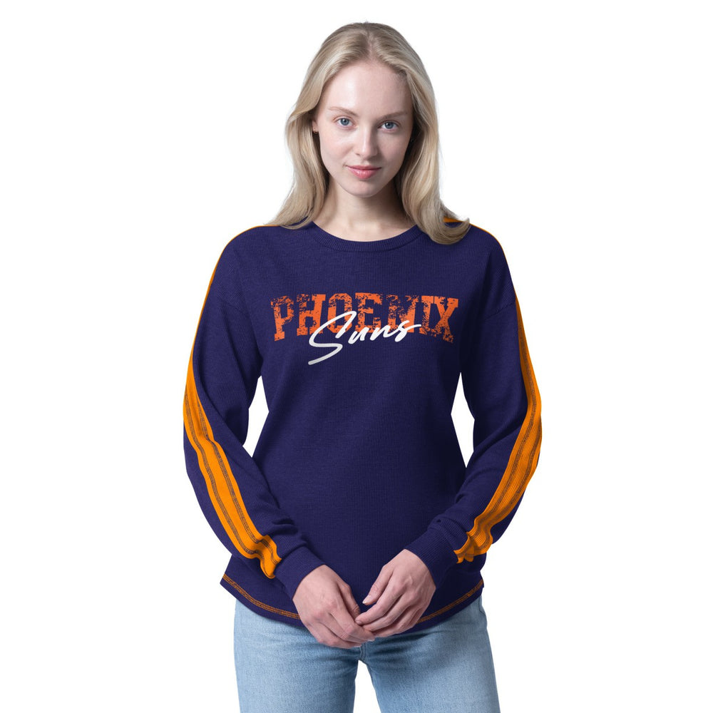 Phoenix Suns G-III 4Her by Carl Banks Women's Advantage Tri-Blend Long Sleeve T-Shirt Purple - NBA