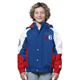 Philadelphia 76ers Starter Youth All Time Pro Jr. Full-Zip Hoodie Jacket Royal/Red - NBA