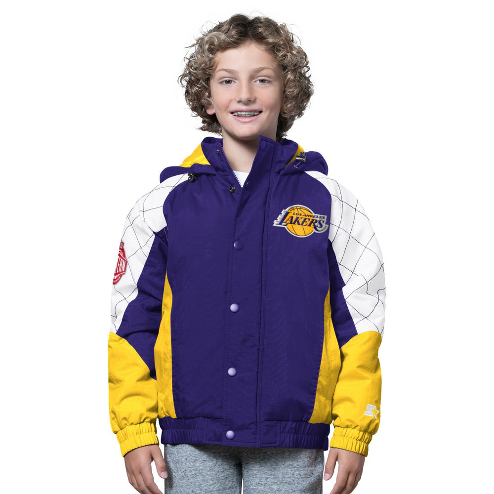 Los Angeles Lakers Starter Youth All Time Pro Jr. Full-Zip Hoodie Jacket Purple/Gold - NBA