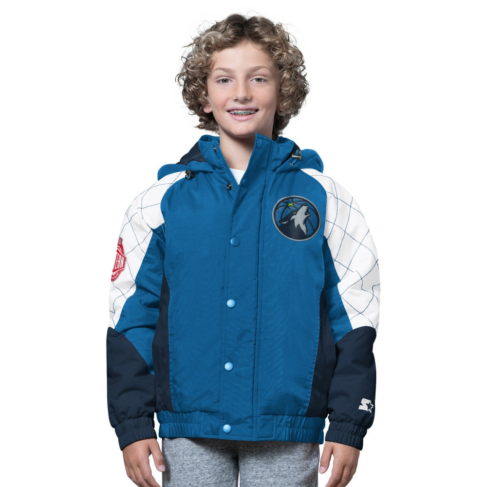 Minnesota Timberwolves Starter Youth All Time Pro Jr. Full-Zip Hoodie Jacket Blue/Navy - NBA