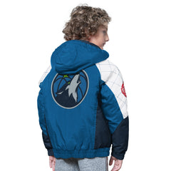 Minnesota Timberwolves Starter Youth All Time Pro Jr. Full-Zip Hoodie Jacket Blue/Navy - NBA