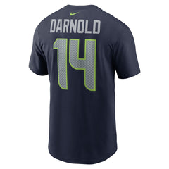 Sam Darnold Seattle Seahawks Name & Number T-Shirt College Navy | Nike for Sale