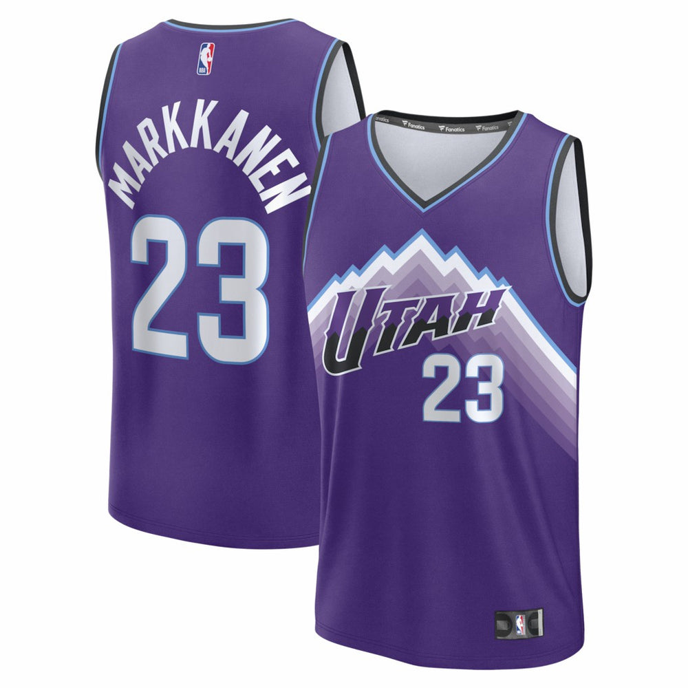 Lauri Markkanen Utah Jazz Fast Break Replica Jersey Icon Edition Purple - NBA