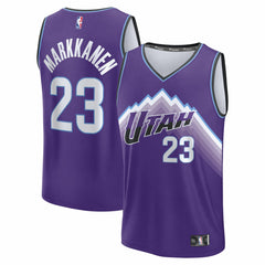 Lauri Markkanen Utah Jazz Youth Fast Break Replica Jersey Icon Edition Purple - NBA