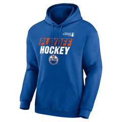 Edmonton Oilers Fanatics 2025 Stanley Cup Playoffs Breakout Fleece Pullover Hoodie - Royal - NHL