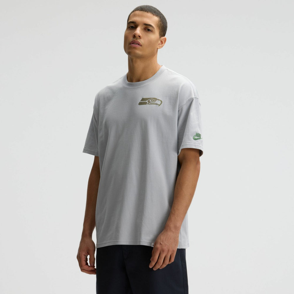 Seattle Seahawks 2025 Rivalries Collection Essential Max90 T-Shirt Wolf Gray | Nike for Sale