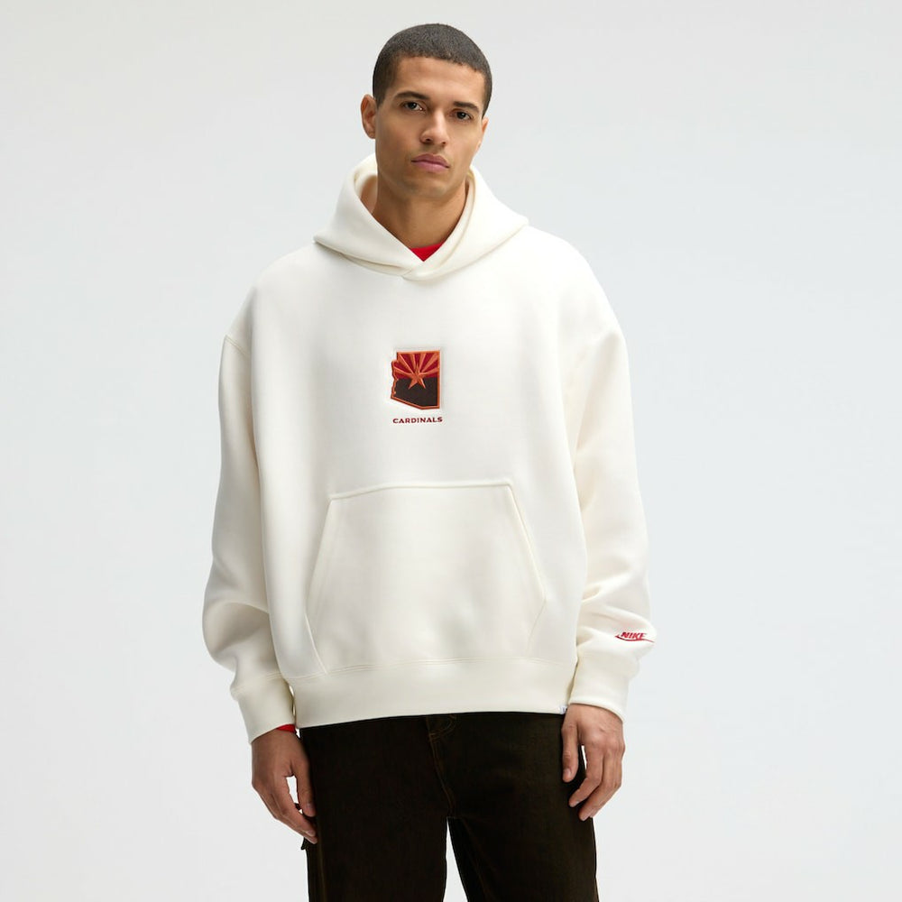 Arizona Cardinals 2025 Rivalries Collection Oversized Tech Fleece Hoodie Natural | Nike for Sale