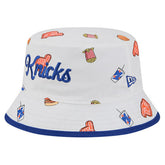 New York Knicks Team Cheer Reversible Bucket Hat White - NBA