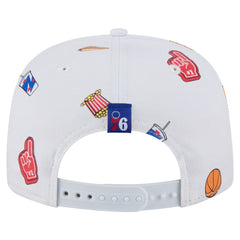 Philadelphia 76ers Team Cheer Rope 19TWENTY Adjustable Hat White - NBA