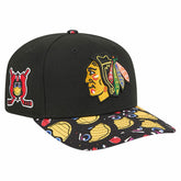 Chicago Blackhawks New Era Mascot Visor 9SEVENTY Adjustable Hat - Black - NHL