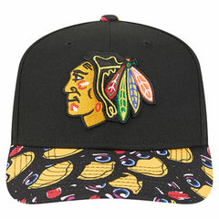 Chicago Blackhawks New Era Mascot Visor 9SEVENTY Adjustable Hat - Black - NHL