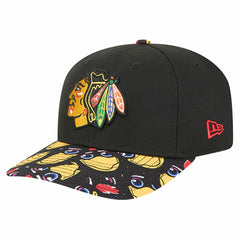 Chicago Blackhawks New Era Mascot Visor 9SEVENTY Adjustable Hat - Black - NHL