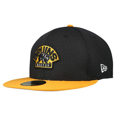 Boston Bruins New Era Mesh Crown Two-Tone 59FIFTY Fitted Hat - Black/Gold - NHL