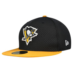 Pittsburgh Penguins New Era Mesh Crown Two-Tone 59FIFTY Fitted Hat - Black/Gold - NHL