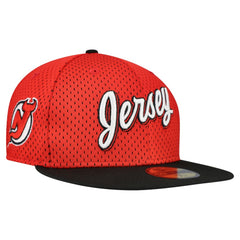 New Jersey Devils New Era Mesh Crown Two-Tone 59FIFTY Fitted Hat - Red/Black - NHL