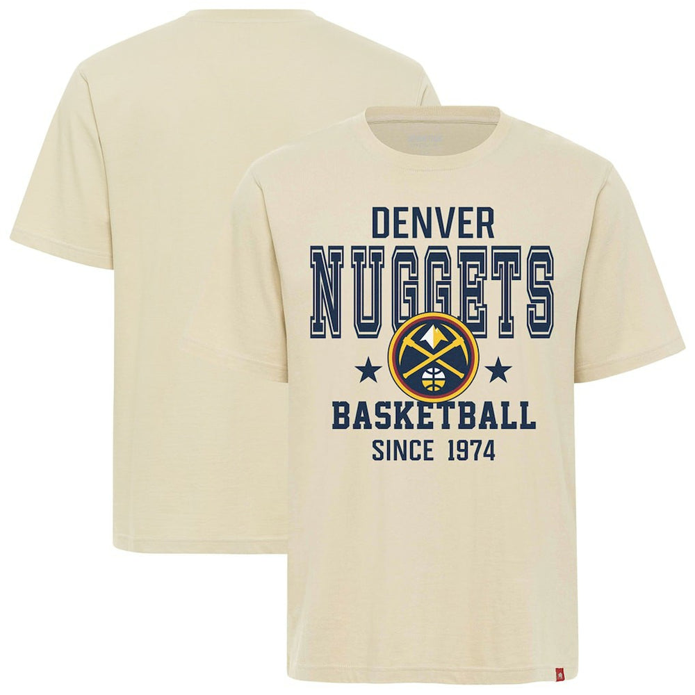 Denver Nuggets Sportiqe Unisex Duke Premium T-Shirt Cream - NBA