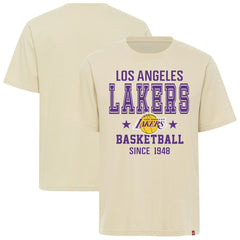 Los Angeles Lakers Sportiqe Unisex Duke Premium T-Shirt Cream - NBA