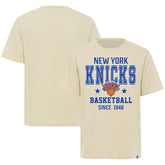 New York Knicks Sportiqe Unisex Duke Premium T-Shirt Cream - NBA