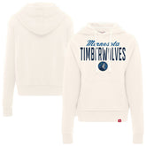 Minnesota Timberwolves Sportiqe Women's Ava Boxy Tri-Blend Pullover Hoodie Cream - NBA