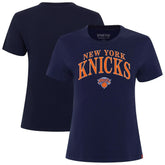 New York Knicks Sportiqe Women's Arcadia Boxy T-Shirt Navy - NBA