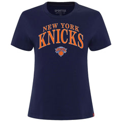 New York Knicks Sportiqe Women's Arcadia Boxy T-Shirt Navy - NBA