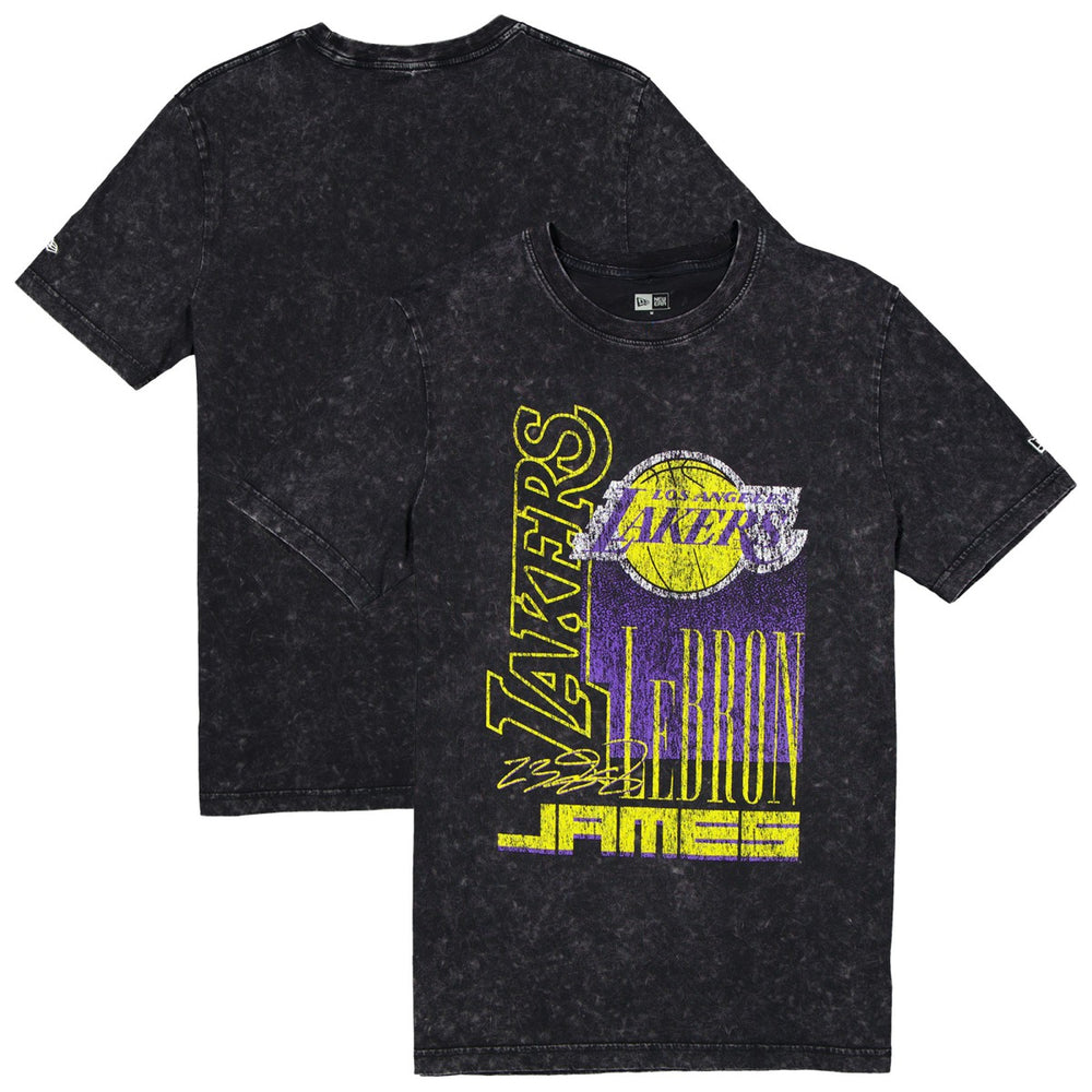 LeBron James Los Angeles Lakers Full Court Press Mineral Wash Player T-Shirt Black - NBA