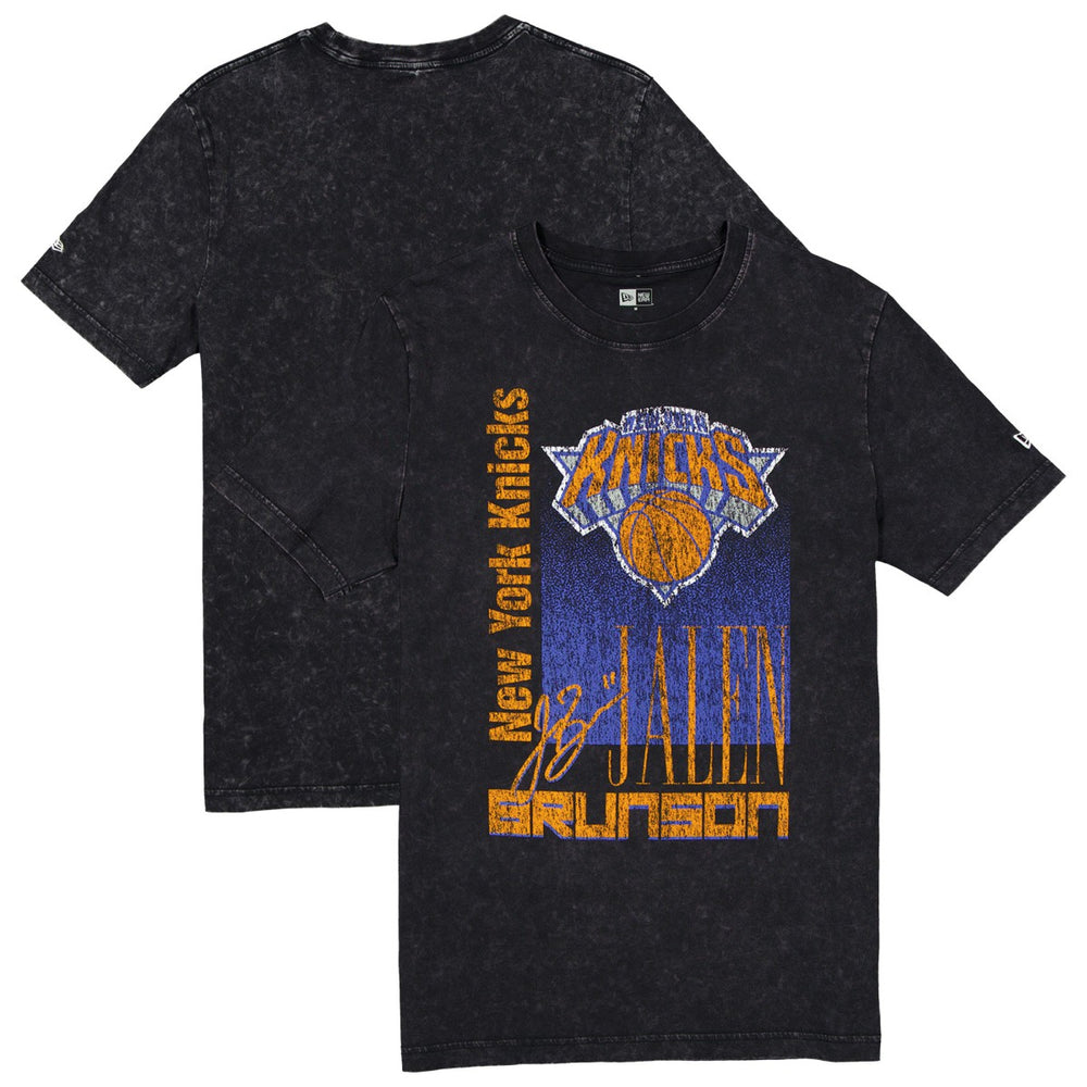 Jalen Brunson New York Knicks Full Court Press Mineral Wash Player T-Shirt Black - NBA
