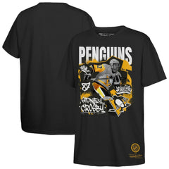 Sidney Crosby Pittsburgh Penguins Mitchell & Ness Youth Photo Reel Graphic T-Shirt - Black - NHL