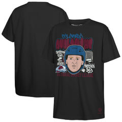 Nathan MacKinnon Colorado Avalanche Mitchell & Ness Youth Caricature T-Shirt - Black - NHL