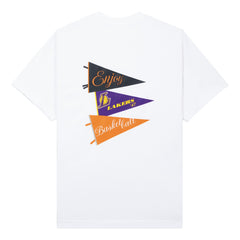 Enjoy Basketball x Los Angeles Lakers Unisex Hoop Enthusiast Capsule Collection T-Shirt - White - NBA