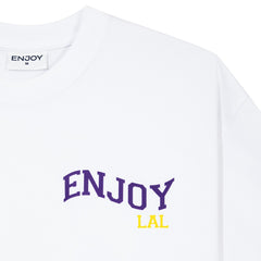 Enjoy Basketball x Los Angeles Lakers Unisex Hoop Enthusiast Capsule Collection T-Shirt - White - NBA