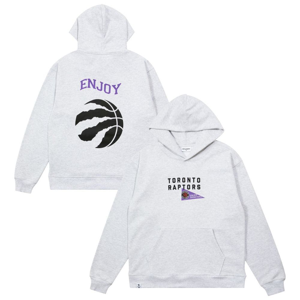 Enjoy Basketball x Toronto Raptors Unisex Hoop Enthusiast Capsule Collection Pullover Hoodie - Heather Gray - NBA