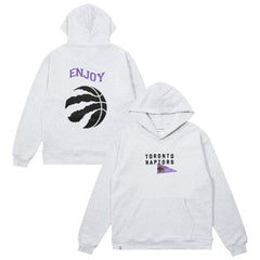 Enjoy Basketball x Toronto Raptors Unisex Hoop Enthusiast Capsule Collection Pullover Hoodie - Heather Gray - NBA