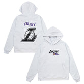 Enjoy Basketball x Los Angeles Lakers Unisex Hoop Enthusiast Capsule Collection Pullover Hoodie - Heather Gray - NBA