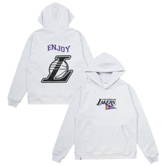 Enjoy Basketball x Los Angeles Lakers Unisex Hoop Enthusiast Capsule Collection Pullover Hoodie - Heather Gray - NBA