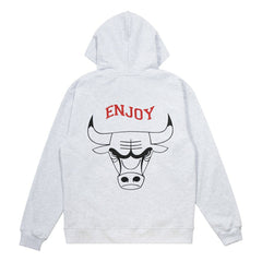 Enjoy Basketball x Chicago Bulls Unisex Hoop Enthusiast Capsule Collection Pullover Hoodie - Heather Gray - NBA