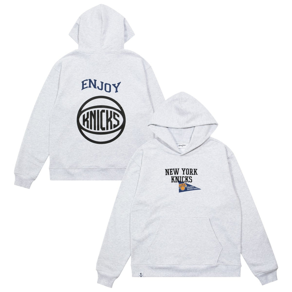 Enjoy Basketball x New York Knicks Unisex Hoop Enthusiast Capsule Collection Pullover Hoodie - Heather Gray - NBA