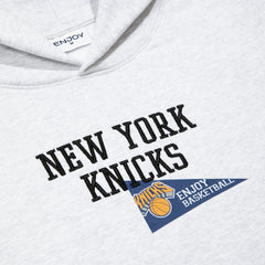 Enjoy Basketball x New York Knicks Unisex Hoop Enthusiast Capsule Collection Pullover Hoodie - Heather Gray - NBA