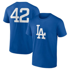 Los Angeles Dodgers Jackie Robinson Day Name & Number T-Shirt - MLB