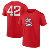 St. Louis Cardinals Jackie Robinson Day Name & Number T-Shirt - MLB