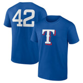 Texas Rangers Jackie Robinson Day Name & Number T-Shirt - MLB