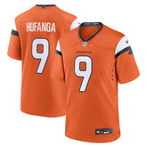 Talanoa Hufanga Denver Broncos Team Game Jersey Orange | Nike for Sale
