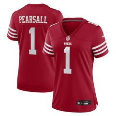 Ricky Pearsall San Francisco 49ers Women's Team Game Jersey Scarlet | Nike for Sale