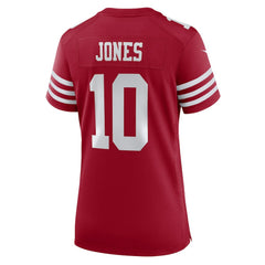 Mac Jones San Francisco 49ers Women's Team Game Jersey Scarlet | Nike for Sale